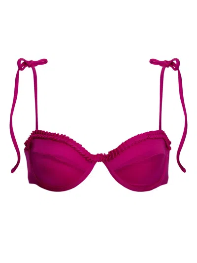 Agua Bendita Madelyn Mirage Underwire Bikini Top In Pink