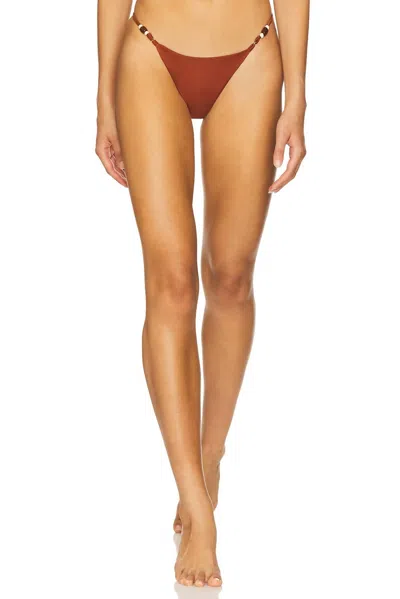 Agua Bendita Maisie Bikini Bottom In Dattero In Multi