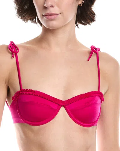 Agua Bendita Maisie Mirage Swim Top In Pink