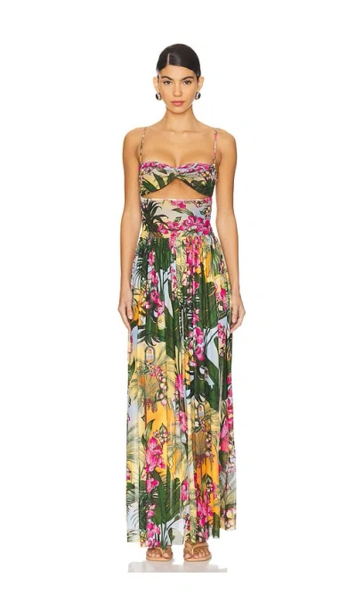 Agua Bendita Malay Ventura Dress In Green