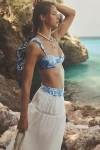 Agua Bendita Alicia High-waisted Bikini Bottoms In Blue