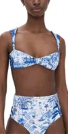 Agua Bendita Alicia High-waisted Bikini Bottoms In Multicolor