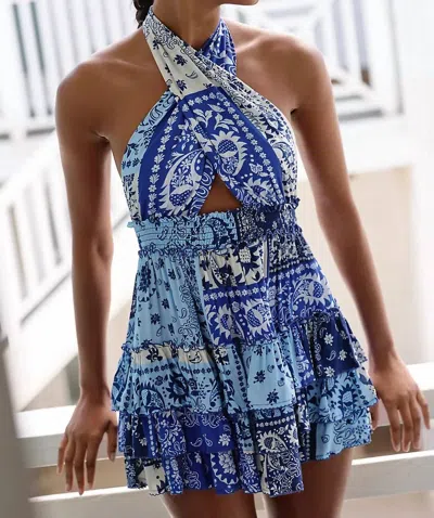 Agua Bendita Maona Mini Dress In Atma In Red