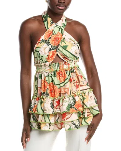 Agua Bendita Maona Mini Dress In Neutral