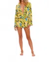 Agua Bendita Mara Aine Romper In Yellow In Yellow