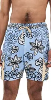 Agua Bendita Marcus Clay Shorts 6.25 Multicolor In Multicolor