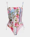 Agua Bendita Mariel Meraki Reversible One-piece Swimsuit In Multicolor