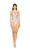 Agua Bendita Mariel Meraki Reversible One-piece Swimsuit In Meraki