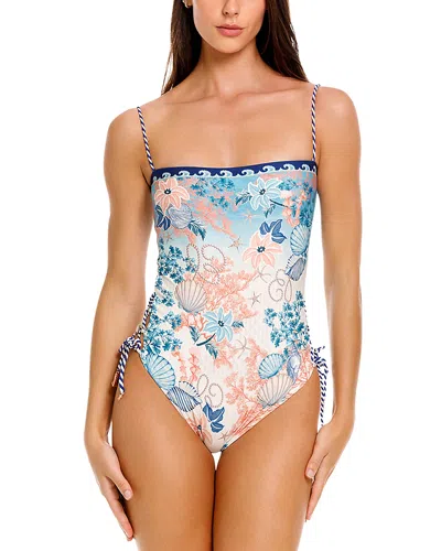 Agua Bendita Mariel Reversible One Piece Swimsuit In Multi