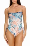 Agua Bendita Mariel Sereia Reversible One-piece Swimsuit In Multi