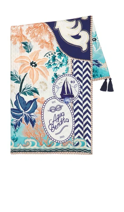 Agua Bendita Schal Marine Sereia In Blue