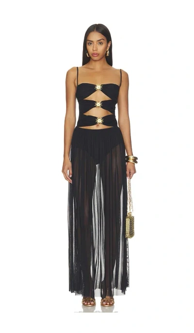 Agua Bendita Meeg Solstice Dress In Black