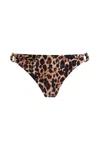 Agua Bendita Melora Balam Reversible Bikini Bottom In Animal Print