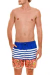 Agua Bendita Men's Liam Seed Swim Trunks In Multi In Multi