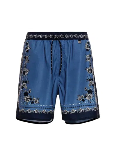 Agua Bendita Men's Returning To The Roots Joe Cipres Swim Trunks In Blue