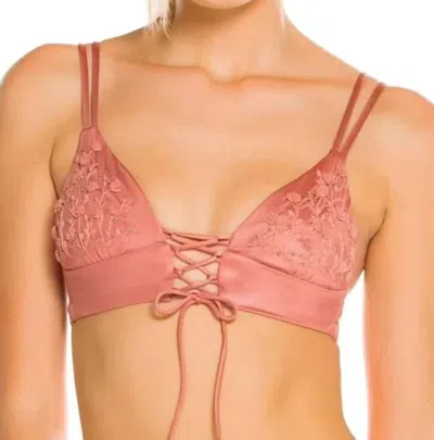 Agua Bendita Mia Palette Bikini Top In Aura In Pink