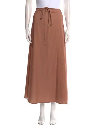 Pre-owned Agua Bendita Midi Length Skirt In Neutral