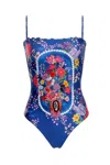 Agua Bendita Miller Vessel One Piece In Blue