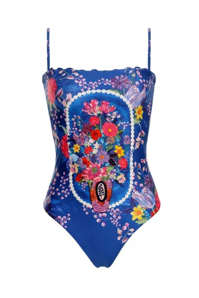 Agua Bendita Miller Vessel One Piece In Blue
