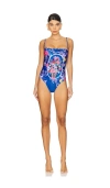 Agua Bendita Miller Vessel Embroidered One-piece Swimsuit In Multicolor
