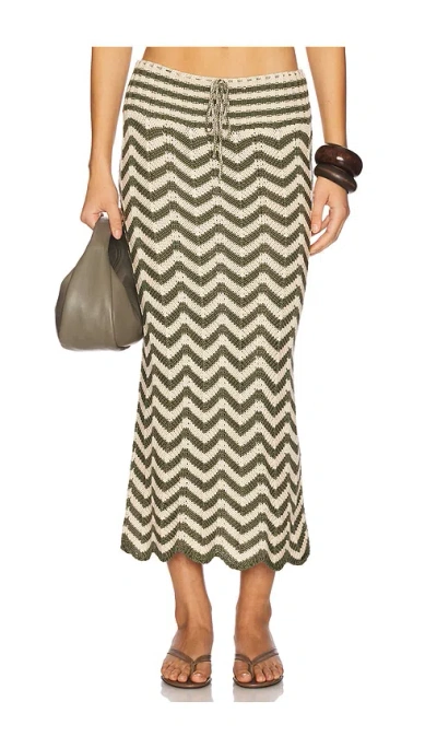 Agua Bendita Mira Skirt Multi In Neutral