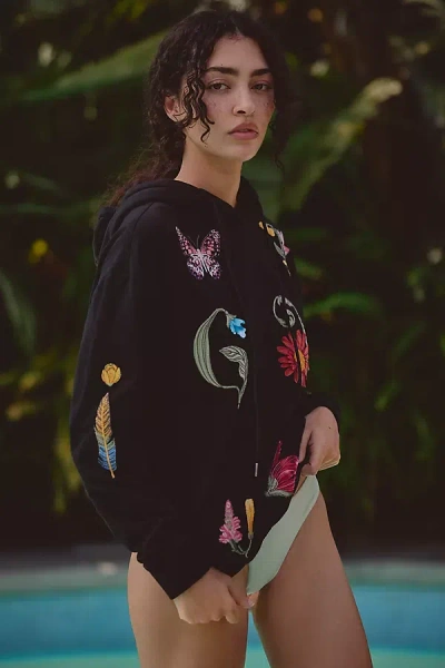 AGUA BENDITA NAKIA EMBROIDERED HOODED SWEATSHIRT