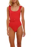 Agua Bendita Nicolette Voila Red Swimsuit In Red