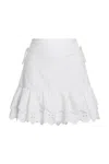 Agua Bendita Nixi Azure Skirt In White