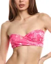 Agua Bendita Nola Bikini Top In Pink