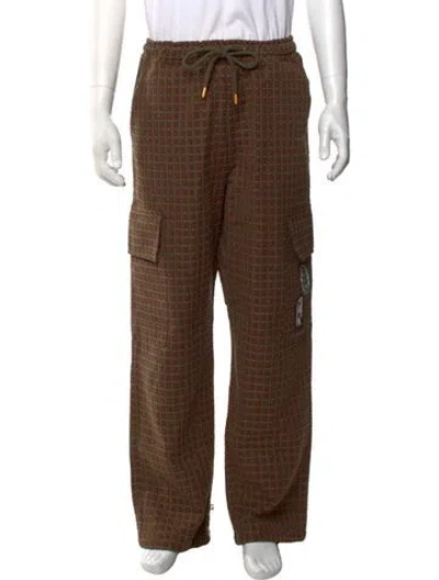 Pre-owned Agua Bendita Patterned Cargo Pants W/ Tags In Brown