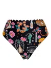 Agua Bendita Serenity Crop Top In Blush In Black