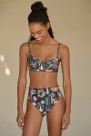 Agua Bendita Nopal Penelope Bikini Bottoms In Black