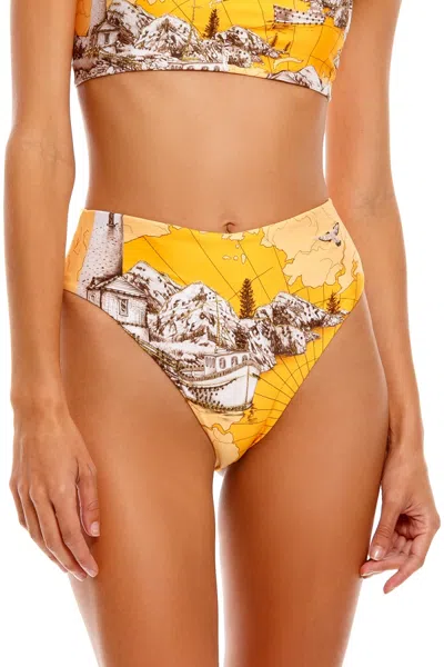 Agua Bendita Penelope Proa Bikini Bottom In Yellow