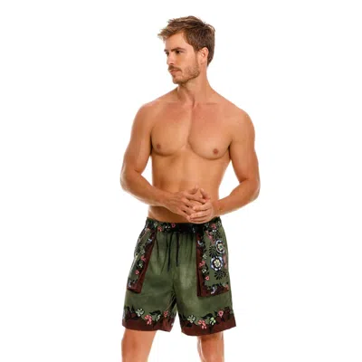 Agua Bendita Philip Men's Swim Trunks In Green