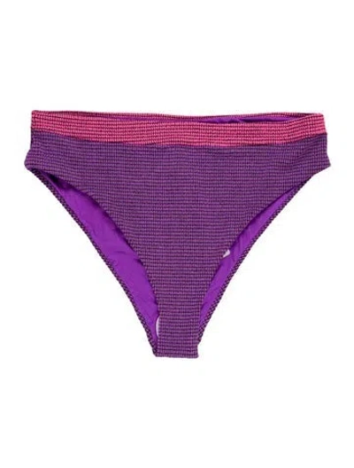 Pre-owned Agua Bendita Printed Bottoms In Purple