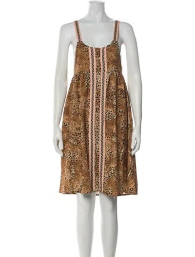 Pre-owned Agua Bendita Printed Knee-length Dress In Multi