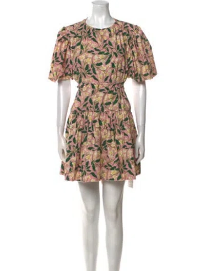 Pre-owned Agua Bendita Printed Mini Dress In Multi