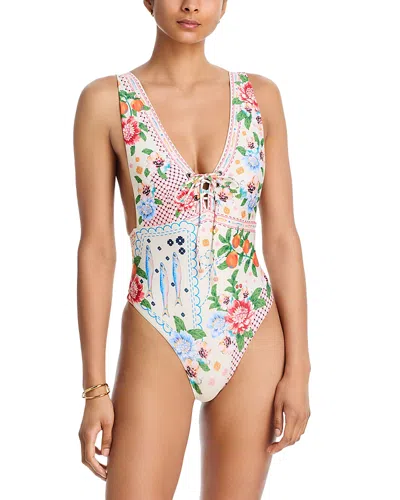 Agua Bendita Priscila One Piece Swimsuit In Multi