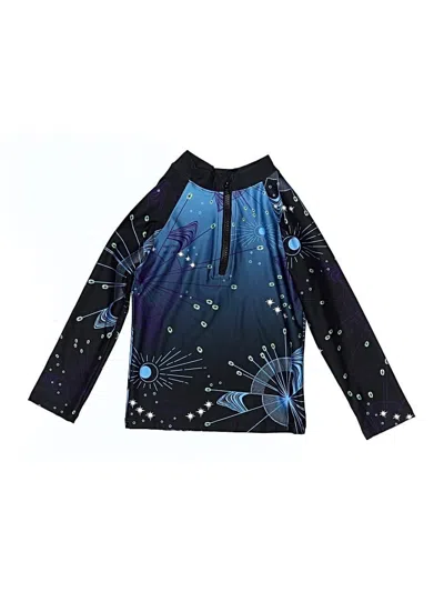 Agua Bendita Kids' Rash Guard In Blue