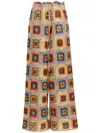 Agua Bendita Roots Harvest Crochet Cover-up Pants In Neutrals