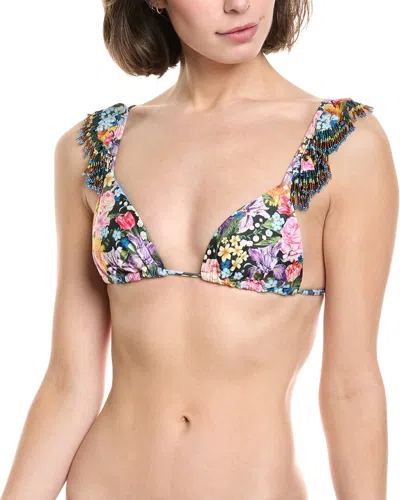 Agua Bendita Rosie Dreamin Bikini Top In Green