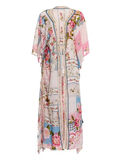 Agua Bendita Sam Floral-print Drawstring Tunic In Multi
