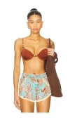 Agua Bendita Sandri Bikini Top In Red