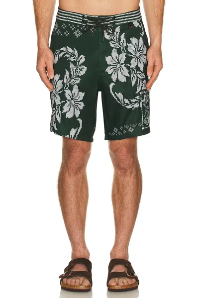 Agua Bendita Sati Trunks In Green