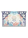 Agua Bendita Seashell-print Sarong In Blue