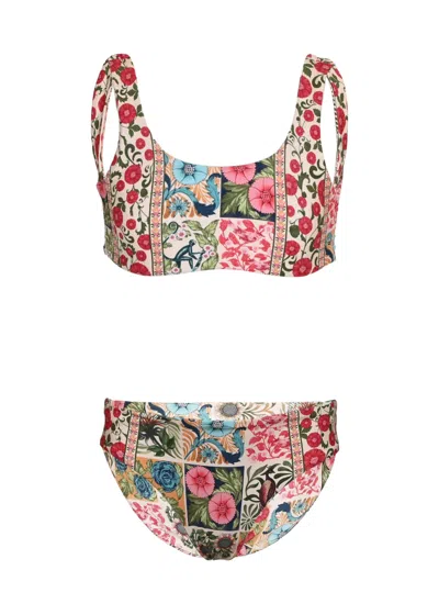 Agua Bendita Sheila Kids Harvest Bikini Set In Multi