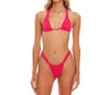 Agua Bendita Solido Basico Bright Rose Elsa Bottom In Pink In Red