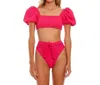 Agua Bendita Solido Basico Isabella Bright Rose Bottom In Pink In Pink