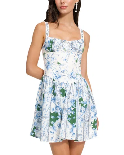 Agua Bendita Spring Ivy Mini Dress In Blue