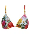 Agua Bendita Sunny Bikini Top In Red